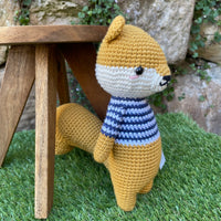 Angus the crochet squirrel