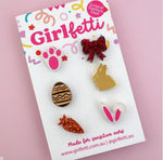 Girlfetti mismatch stud earrings pack