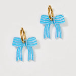 Martha Jean bow huggie earrings