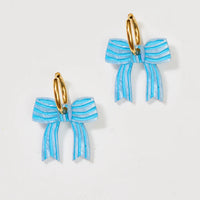 Martha Jean bow huggie earrings