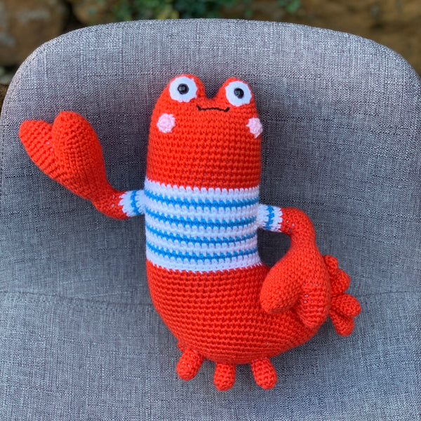 Philip the crochet crayfish