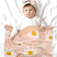 Cotton baby blanket – Dreamy daisy