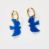 Martha Jean bird huggie earrings