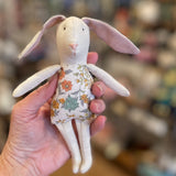 Mini fabric bunny by Little One Too