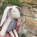 Mini fabric bunny by Little One Too