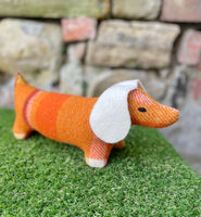 Vintage blanket dachshund sausage dog by Sixpence