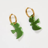 Martha Jean bird huggie earrings