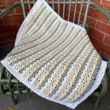 Custom ‘knots of love’ crochet blanket by Lily & Dot