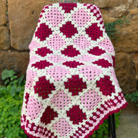 Custom order ‘granny square’ crochet blanket by Lily & Dot