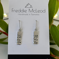 Stainless steel hook earrings by Freddie McLeod Tasmania