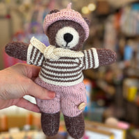 Hand-knitted bunny / bear / kitten by Jenny