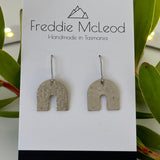 Stainless steel hook earrings by Freddie McLeod Tasmania